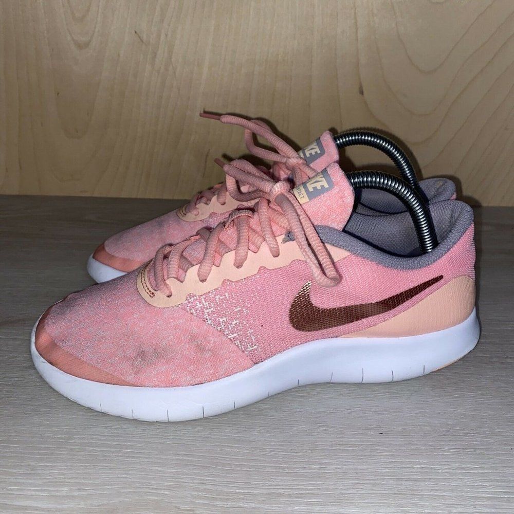Nike Flex Contact Pink / White 917937-600 8.5